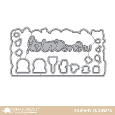 Mama Elephant Creative Cuts - So Many Snowmen